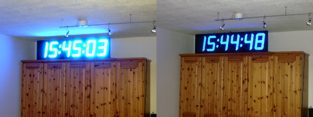 Das LED-Grodisplay GD6-BL ist dimmbar fr Innenrume